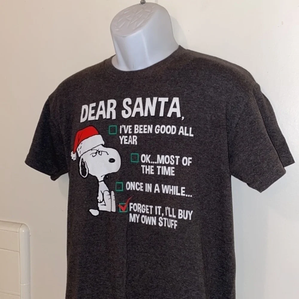 Unisex Youth Festive Peanuts/Snoopy “Dear Santa…” Graphic Tee